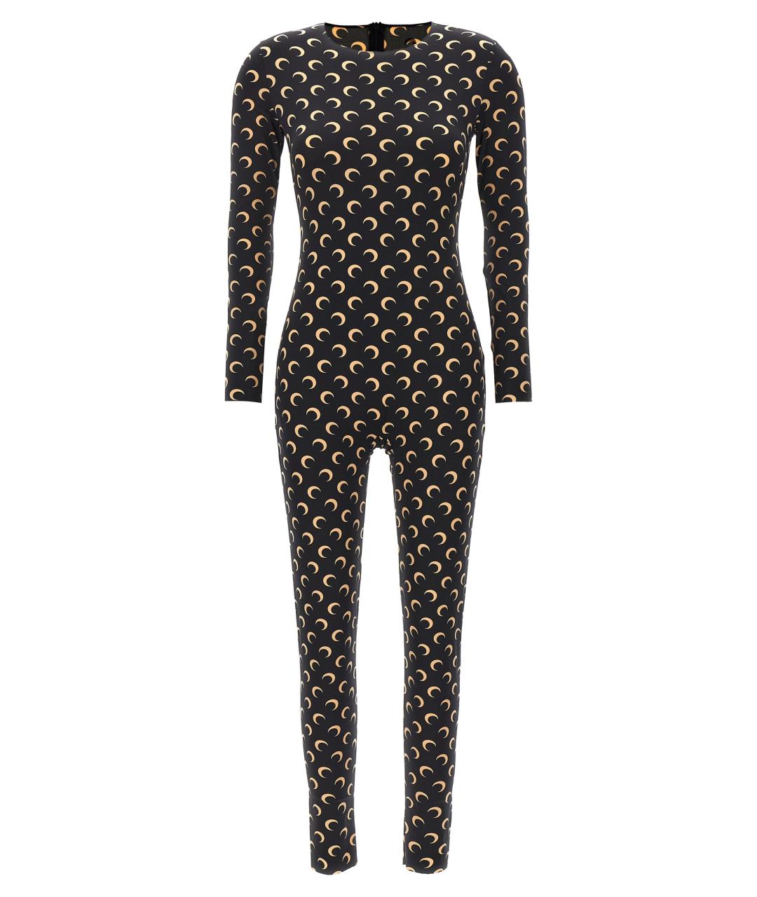 MARINE SERRE Черный полиамидовый комбинезон, фото 1