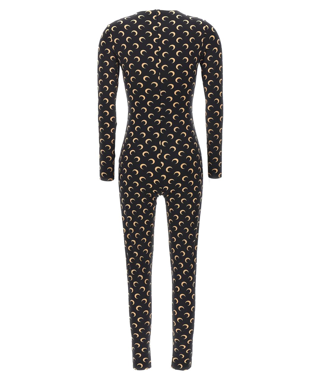 MARINE SERRE Черный полиамидовый комбинезон, фото 2