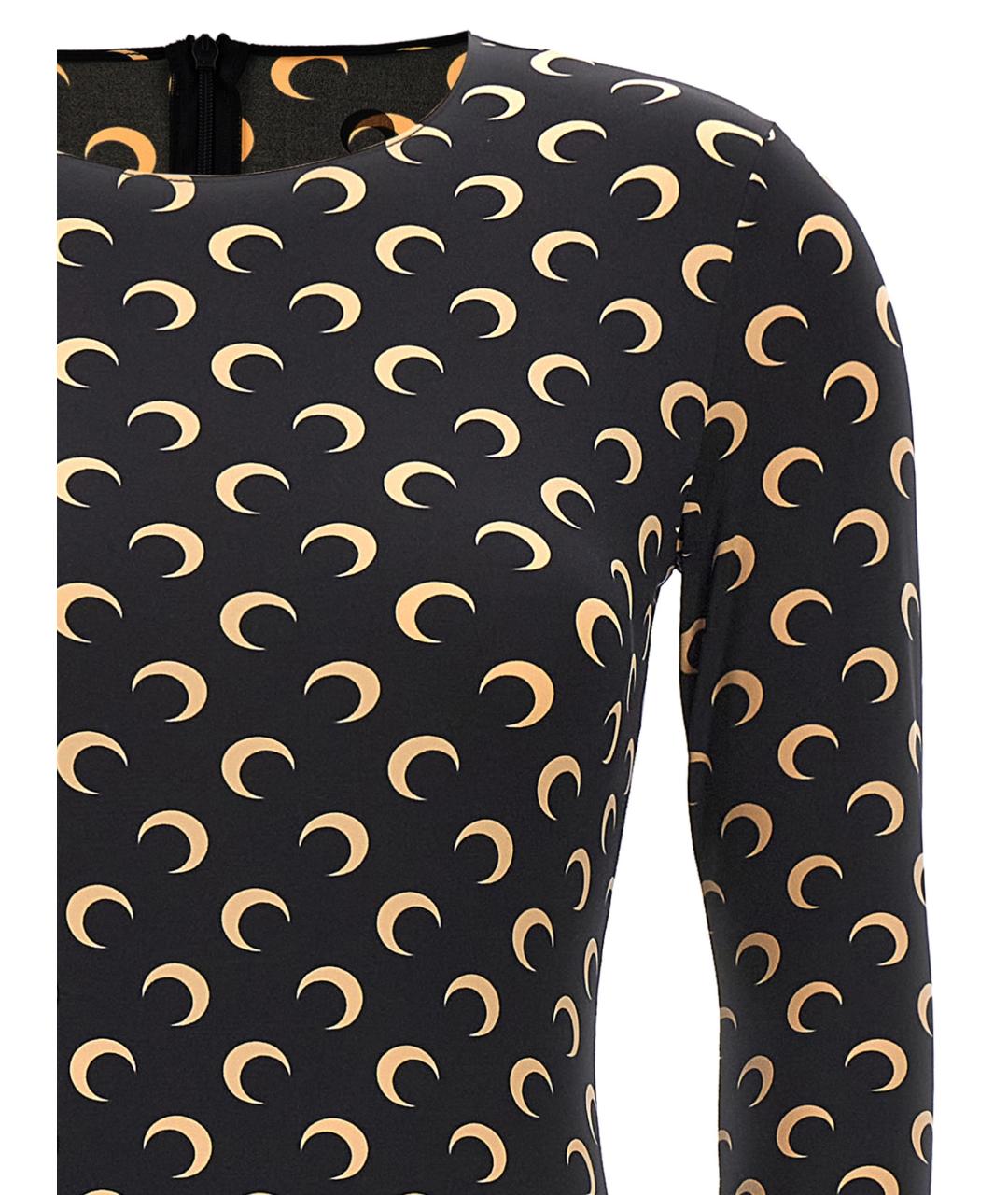 MARINE SERRE Черный полиамидовый комбинезон, фото 3