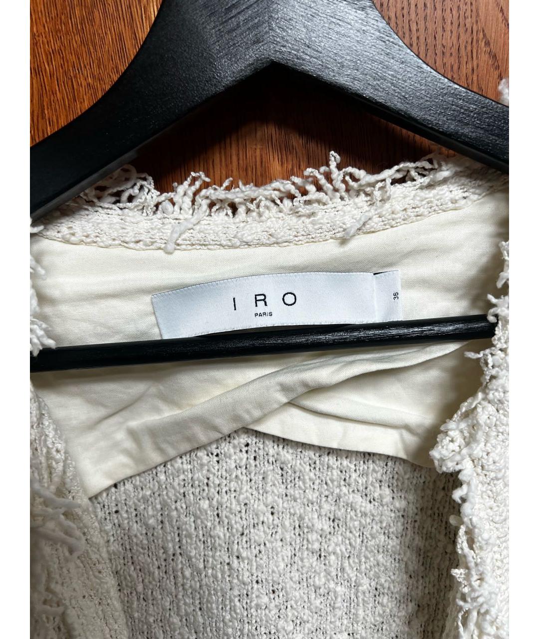 IRO Белый хлопковый жакет/пиджак, фото 3