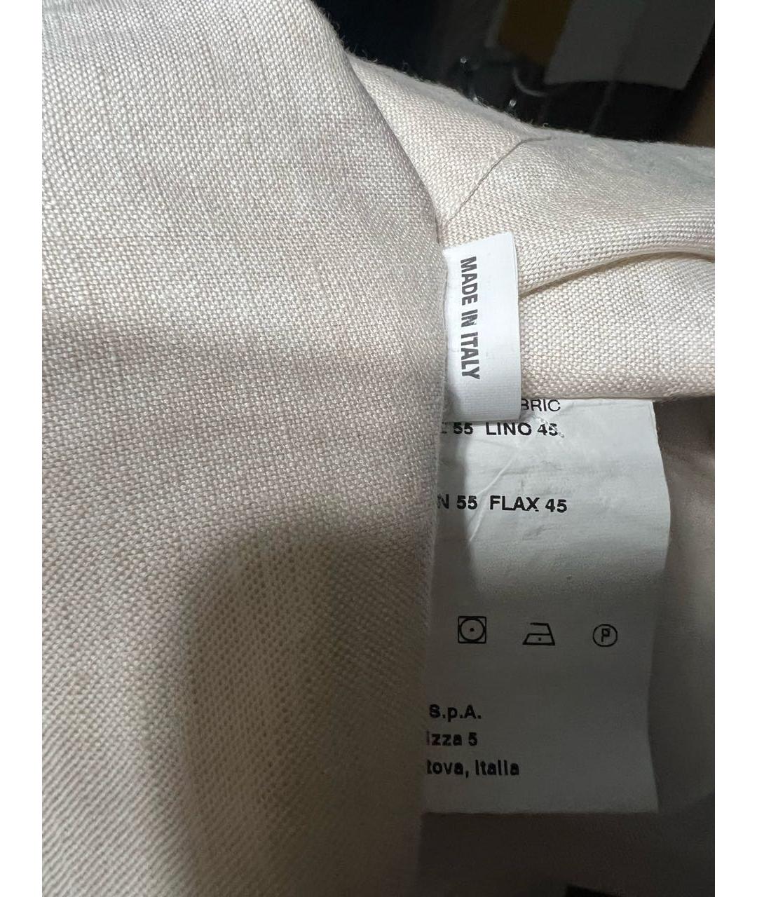 CORNELIANI Бежевая хлопковая кэжуал рубашка, фото 6