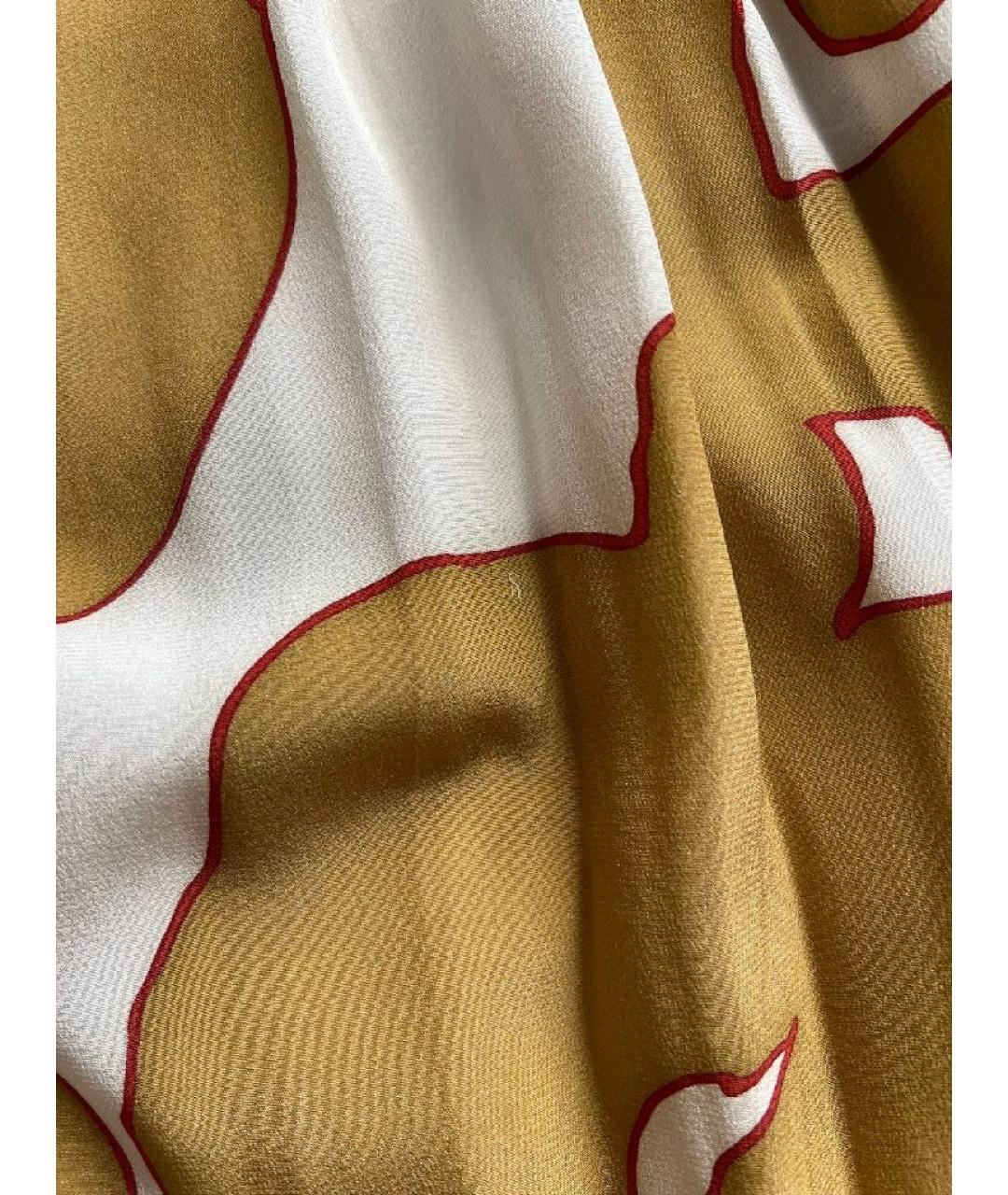 LORO PIANA Бежевая шелковая юбка миди, фото 7