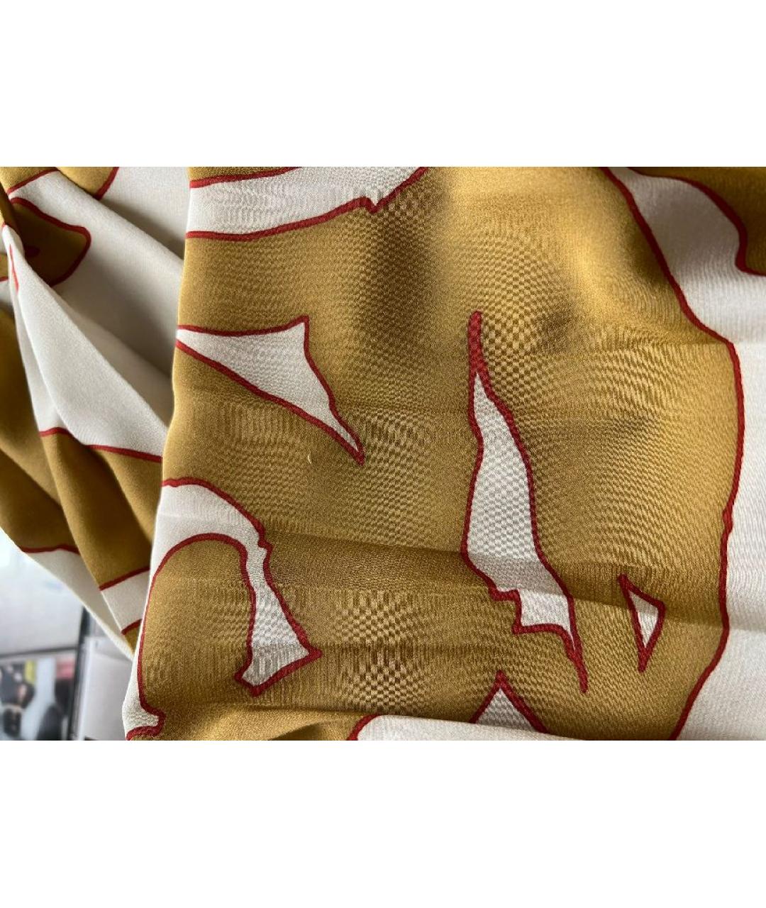 LORO PIANA Бежевая шелковая юбка миди, фото 5