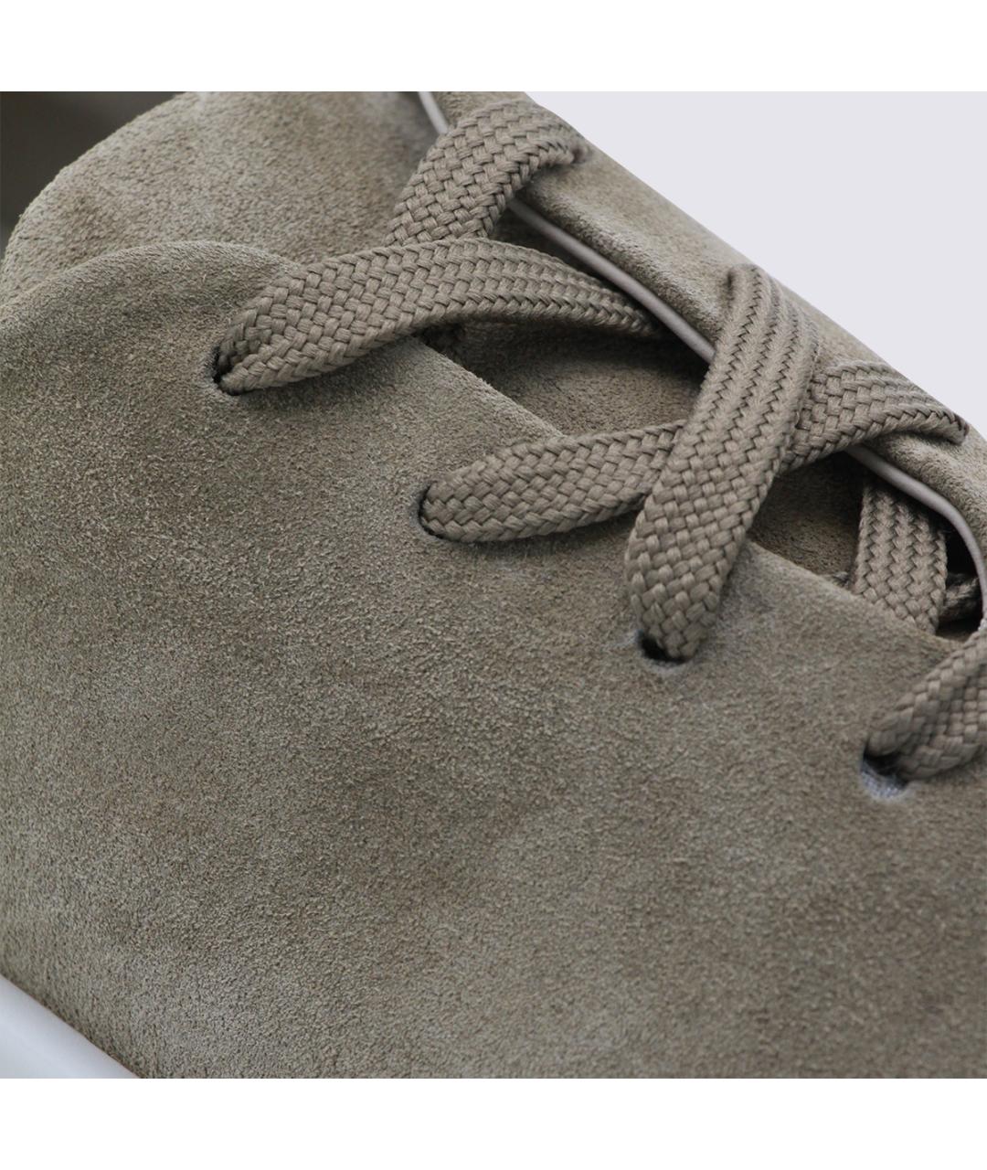 FEAR OF GOD Серые замшевые низкие кроссовки / кеды, фото 4