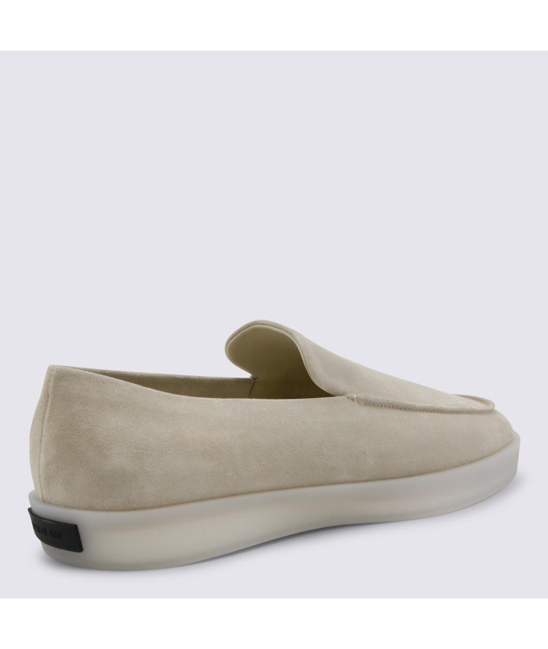 FEAR OF GOD Бежевые кожаные лоферы, фото 3