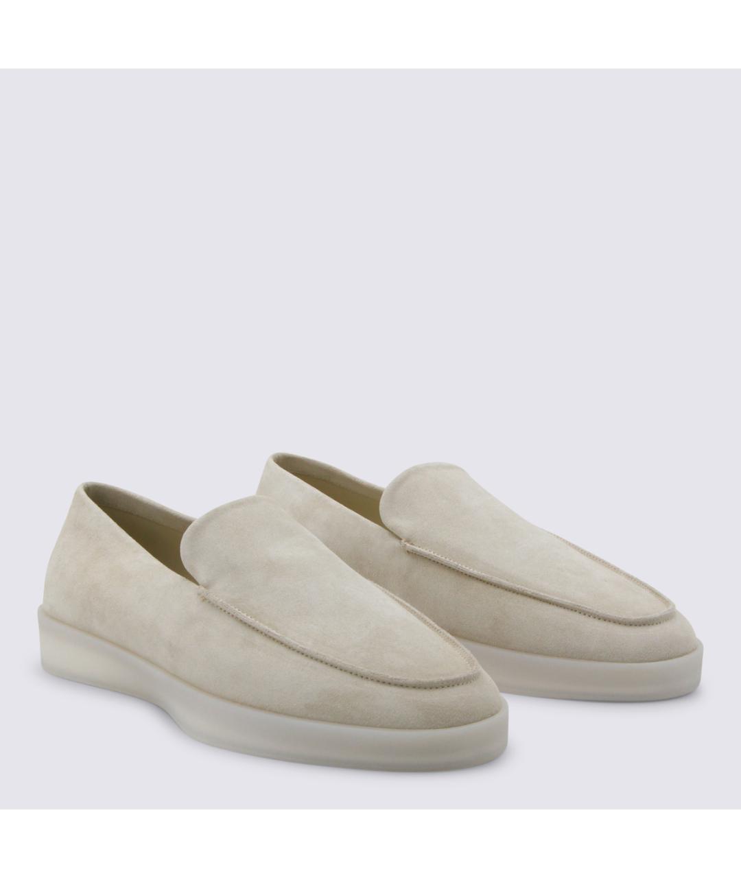 FEAR OF GOD Бежевые кожаные лоферы, фото 2