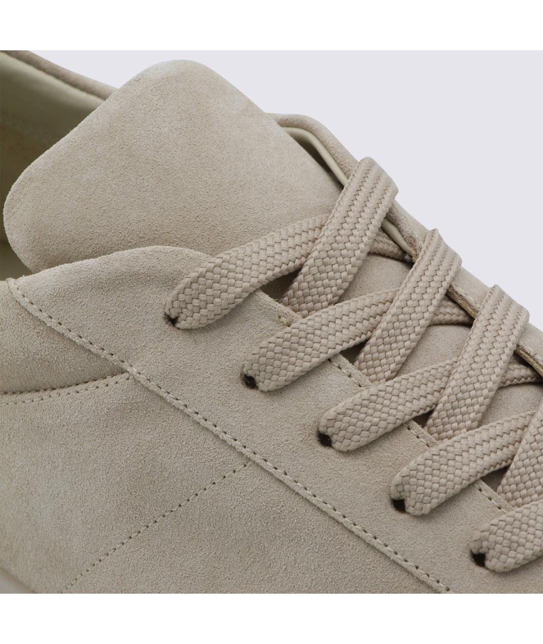 FEAR OF GOD Бежевые кожаные низкие кроссовки / кеды, фото 4