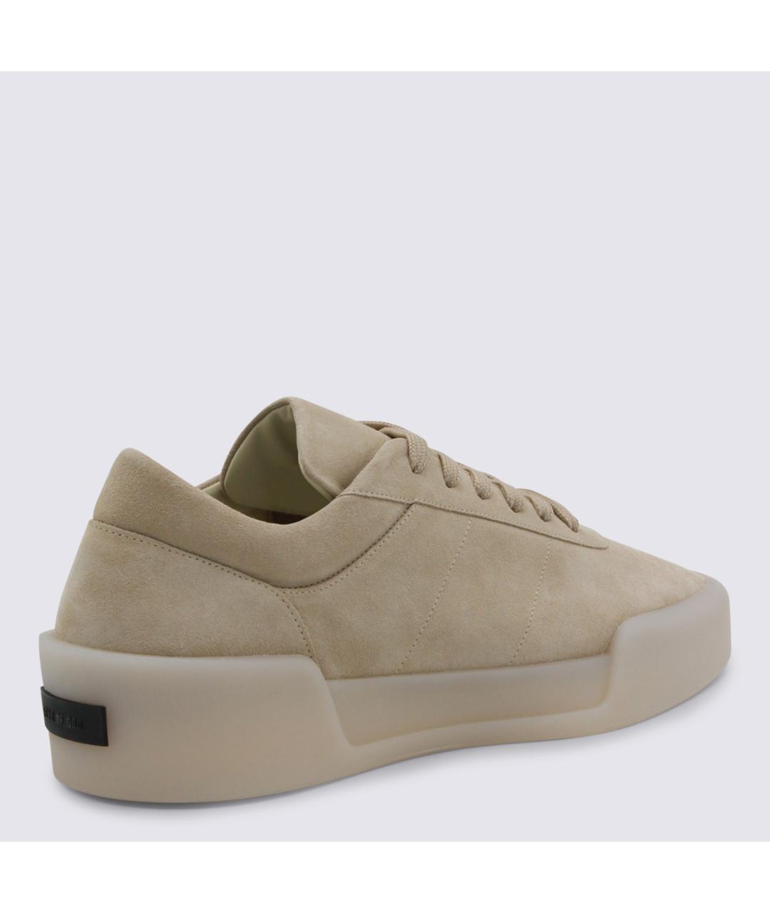 FEAR OF GOD Бежевые кожаные низкие кроссовки / кеды, фото 3