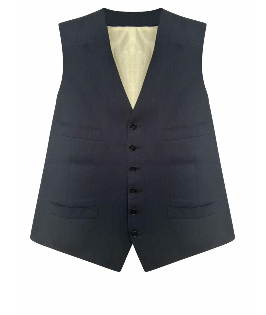 RALPH LAUREN Темно-синий шерстяной жилет, фото 1