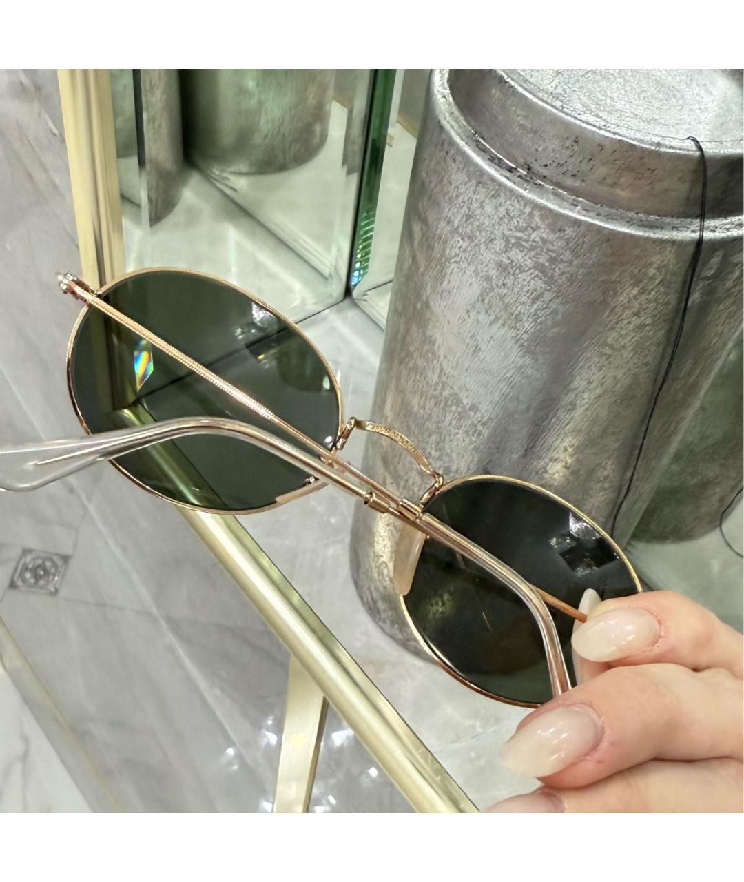 RAY BAN Металлические солнцезащитные очки, фото 5