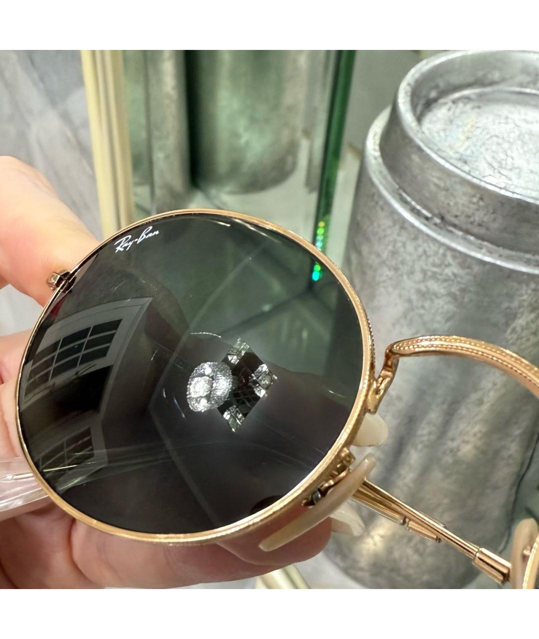 RAY BAN Металлические солнцезащитные очки, фото 6