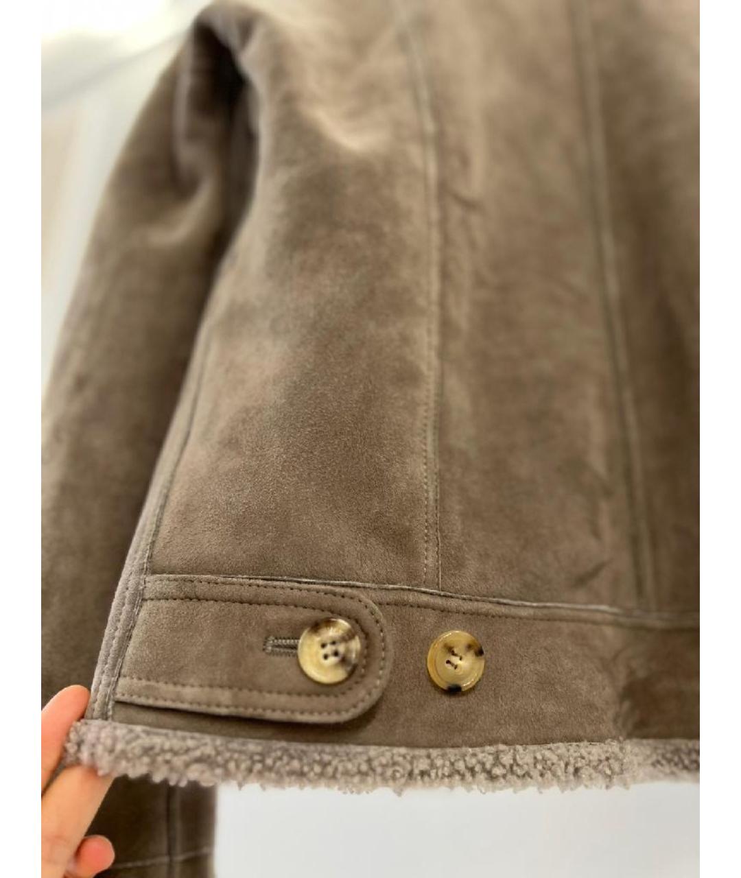 LORO PIANA Бежевая меховая дубленка, фото 8