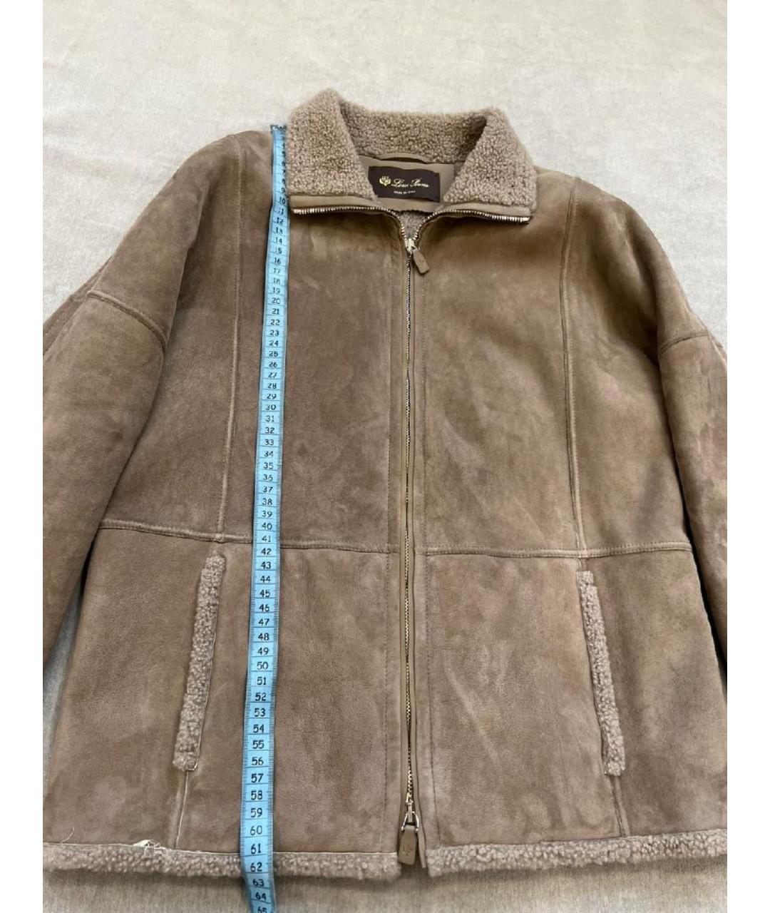 LORO PIANA Бежевая меховая дубленка, фото 6