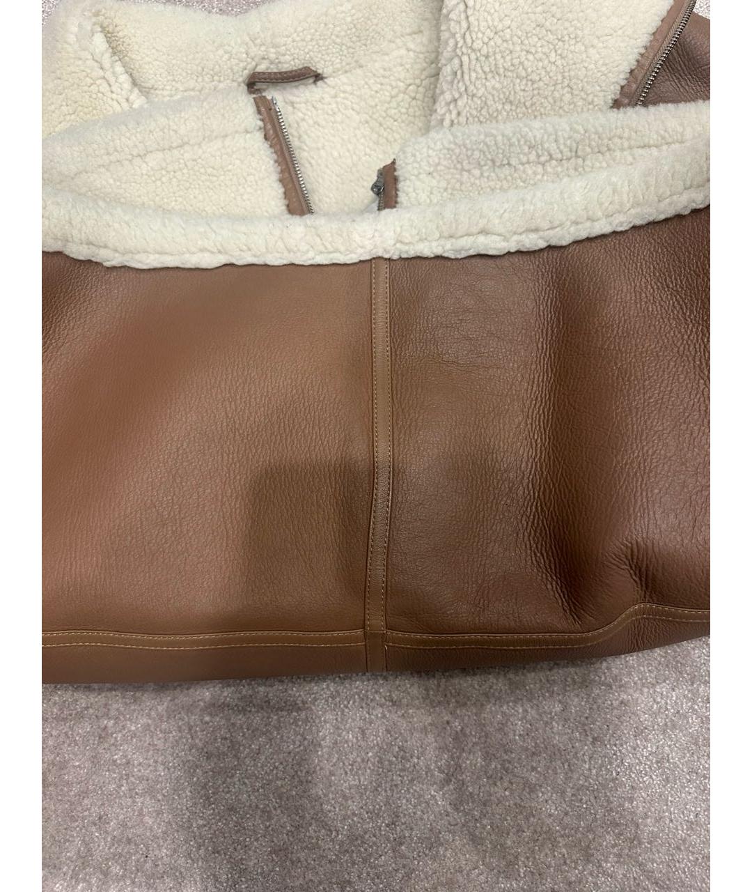 TOTEME Коричневая кожаная дубленка, фото 3
