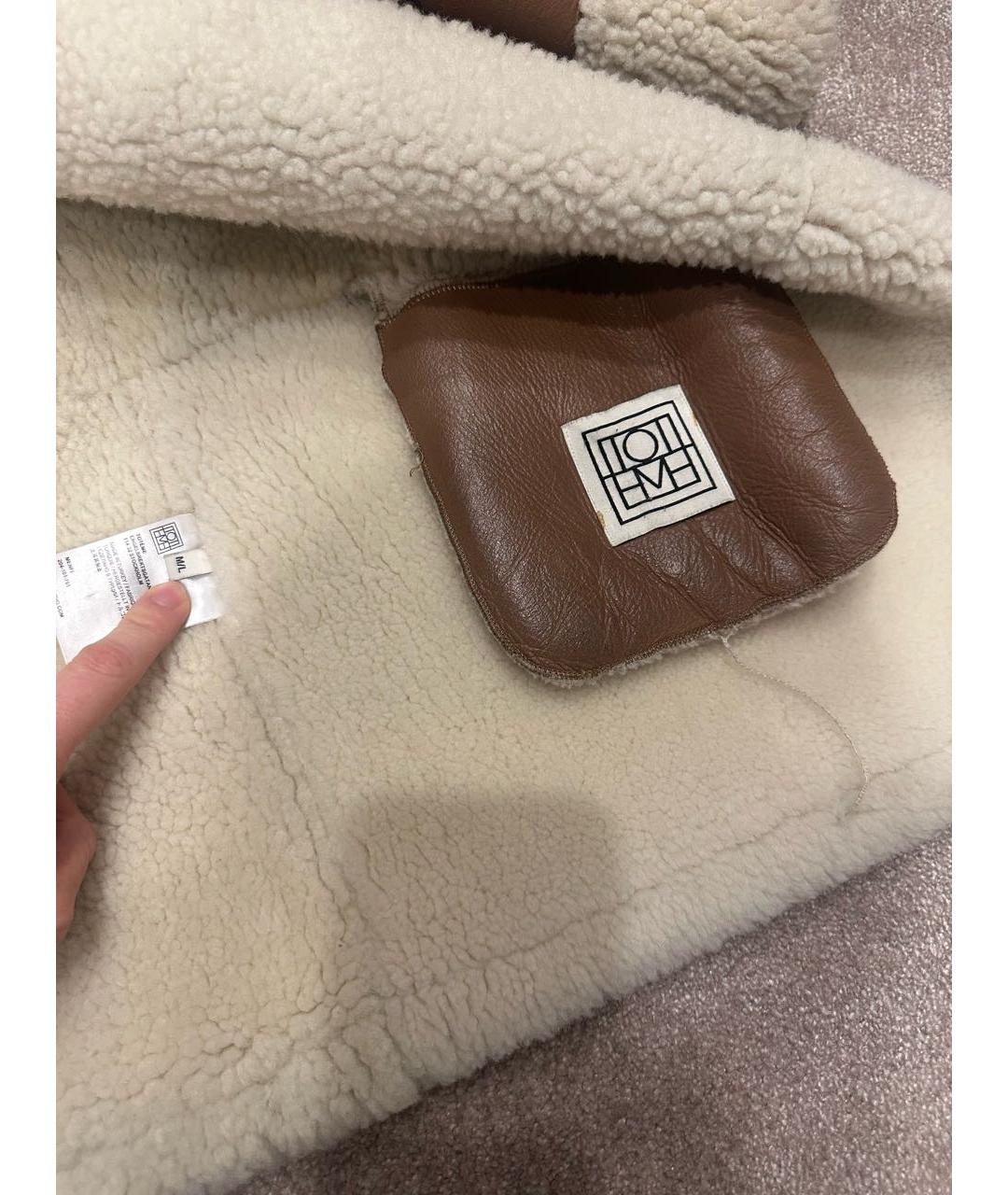 TOTEME Коричневая кожаная дубленка, фото 6
