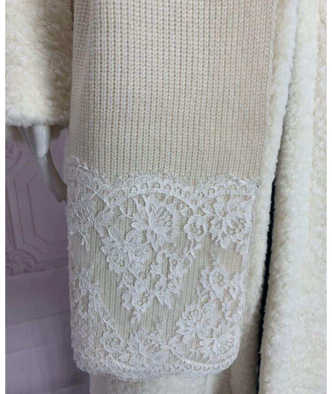 ERMANNO SCERVINO Белый шерстяной шарф, фото 7