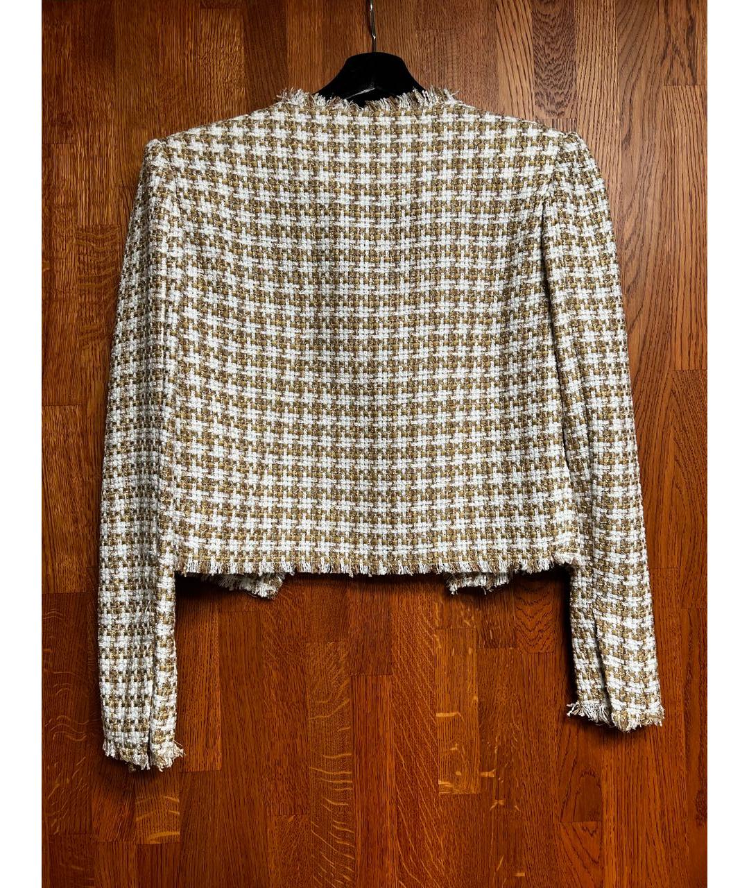 IRO Золотой полиэстеровый жакет/пиджак, фото 2