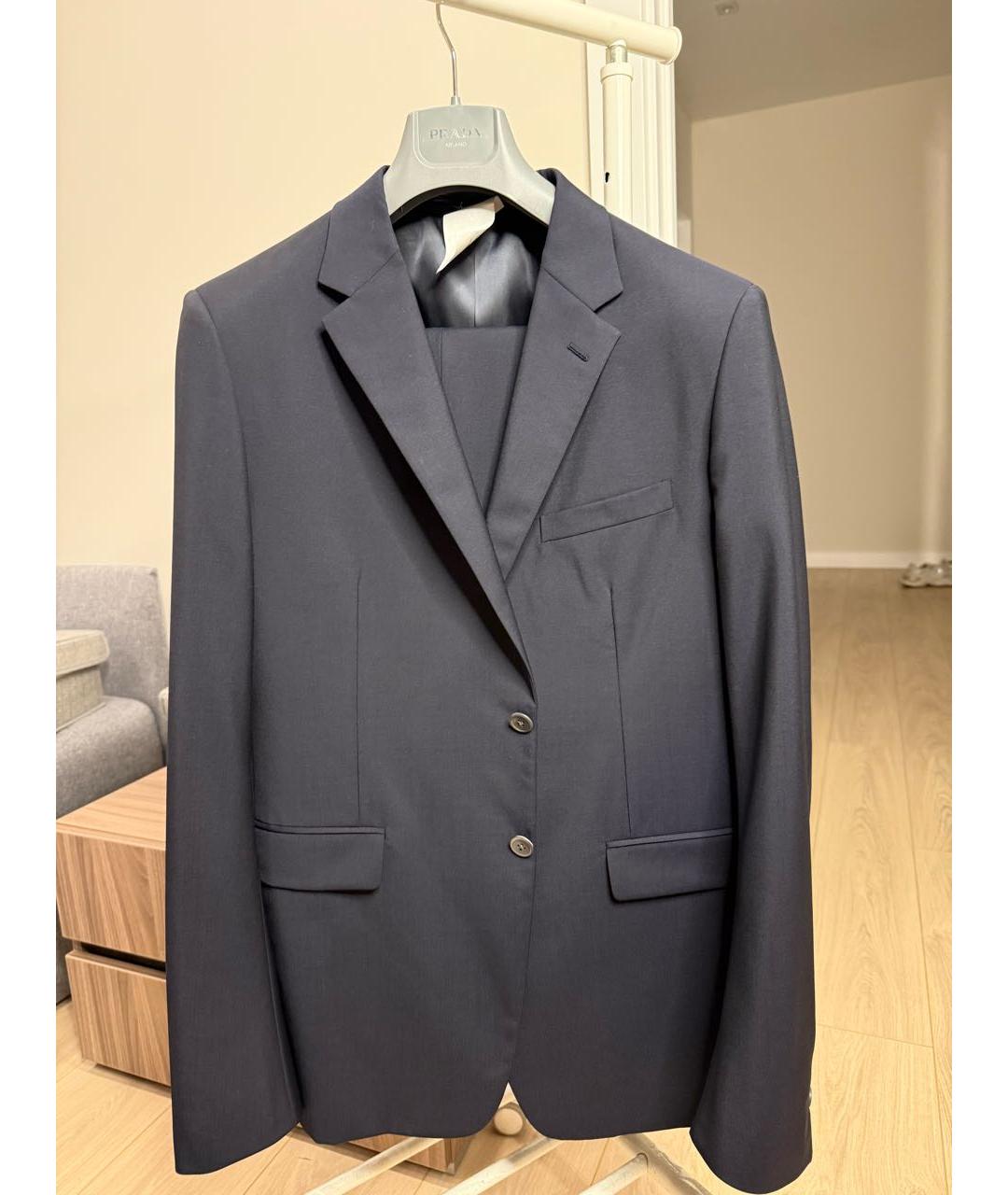 PRADA Темно-синий классический костюм, фото 2