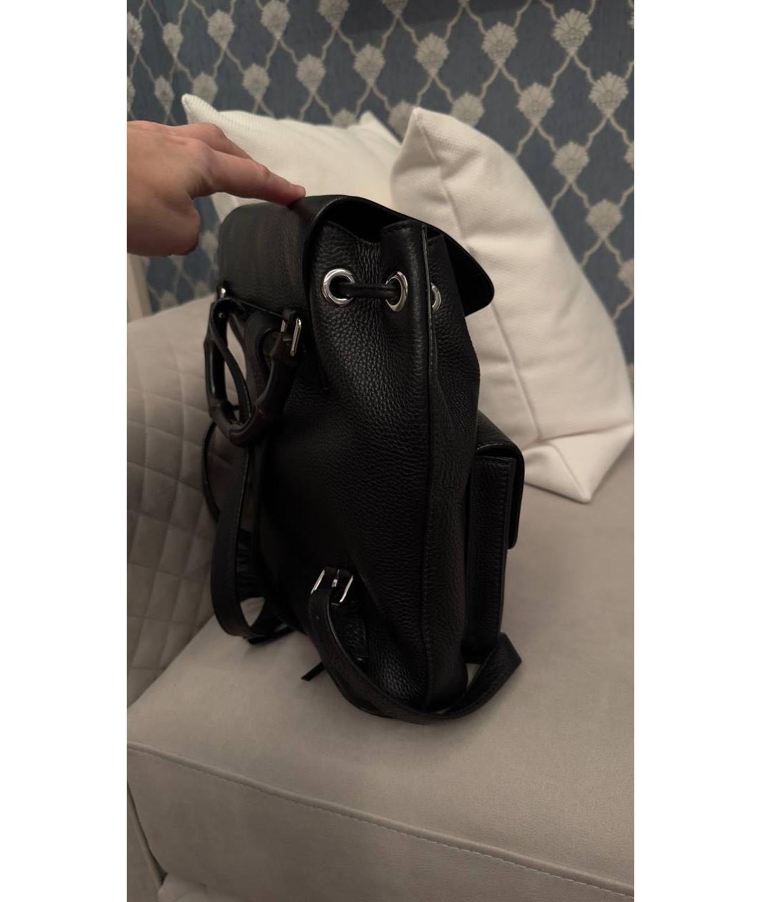 GUCCI Черный кожаный рюкзак, фото 2