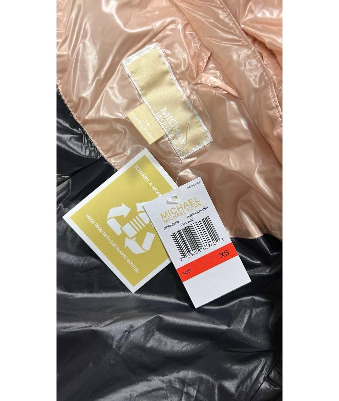 MICHAEL KORS Розовая полиэстеровая куртка, фото 4