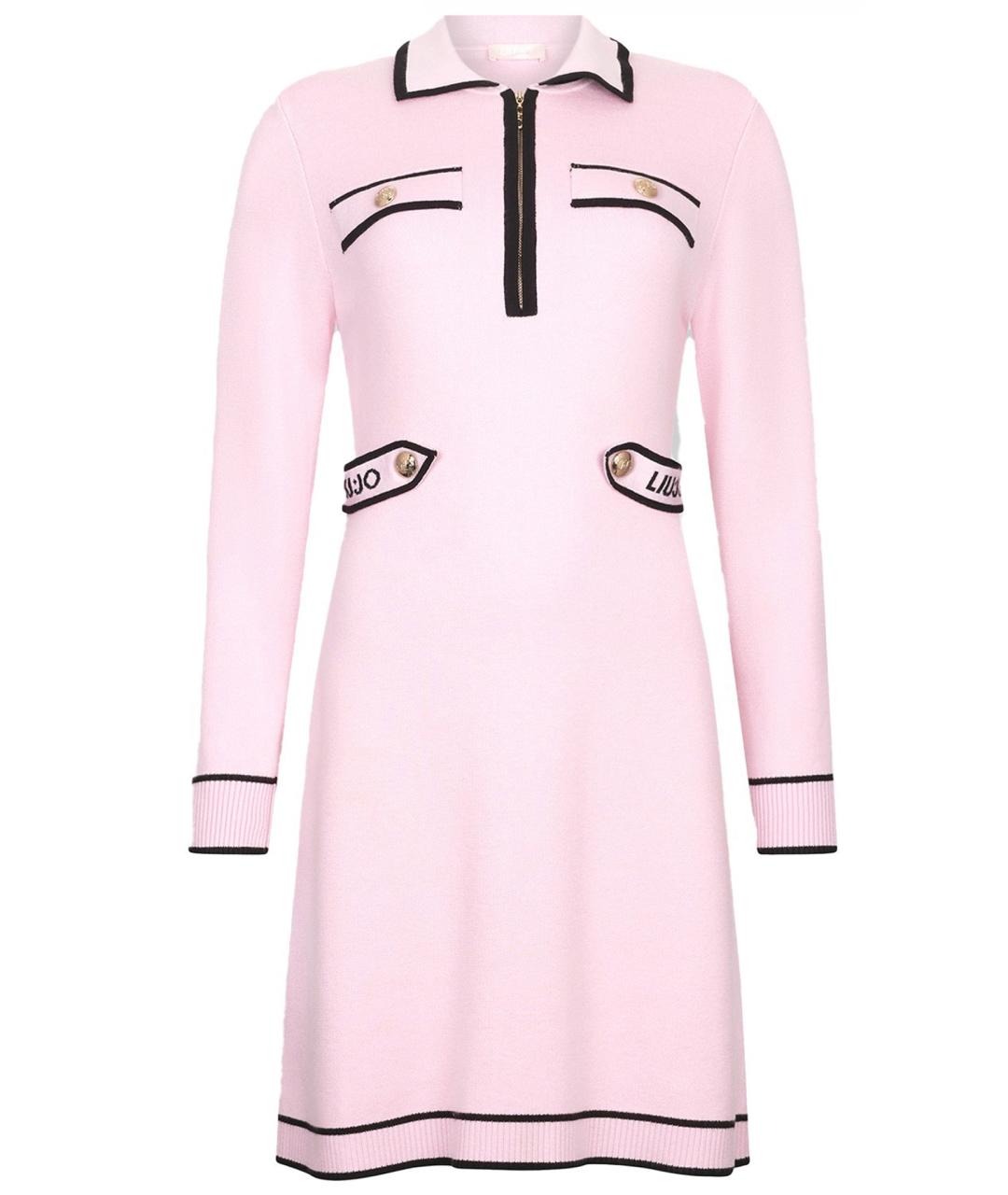 LIU JO Розовое вискозное повседневное платье, фото 1