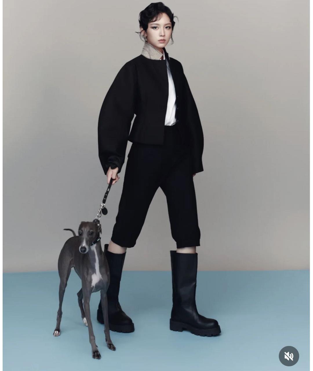 CHRISTIAN DIOR Черный шерстяной жакет/пиджак, фото 4