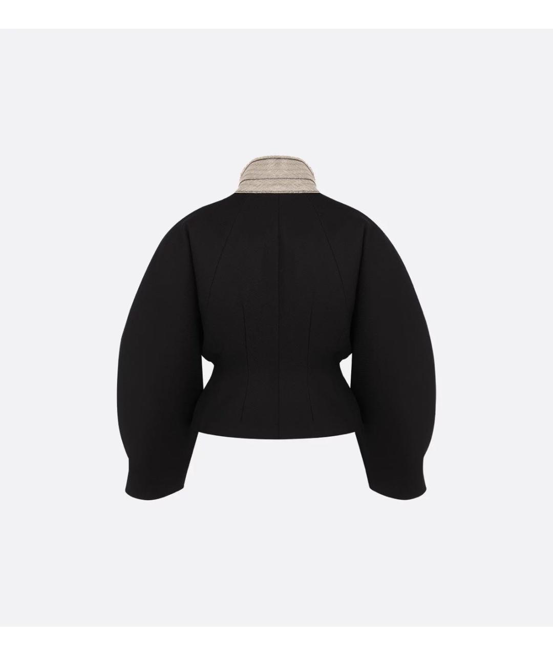 CHRISTIAN DIOR Черный шерстяной жакет/пиджак, фото 3
