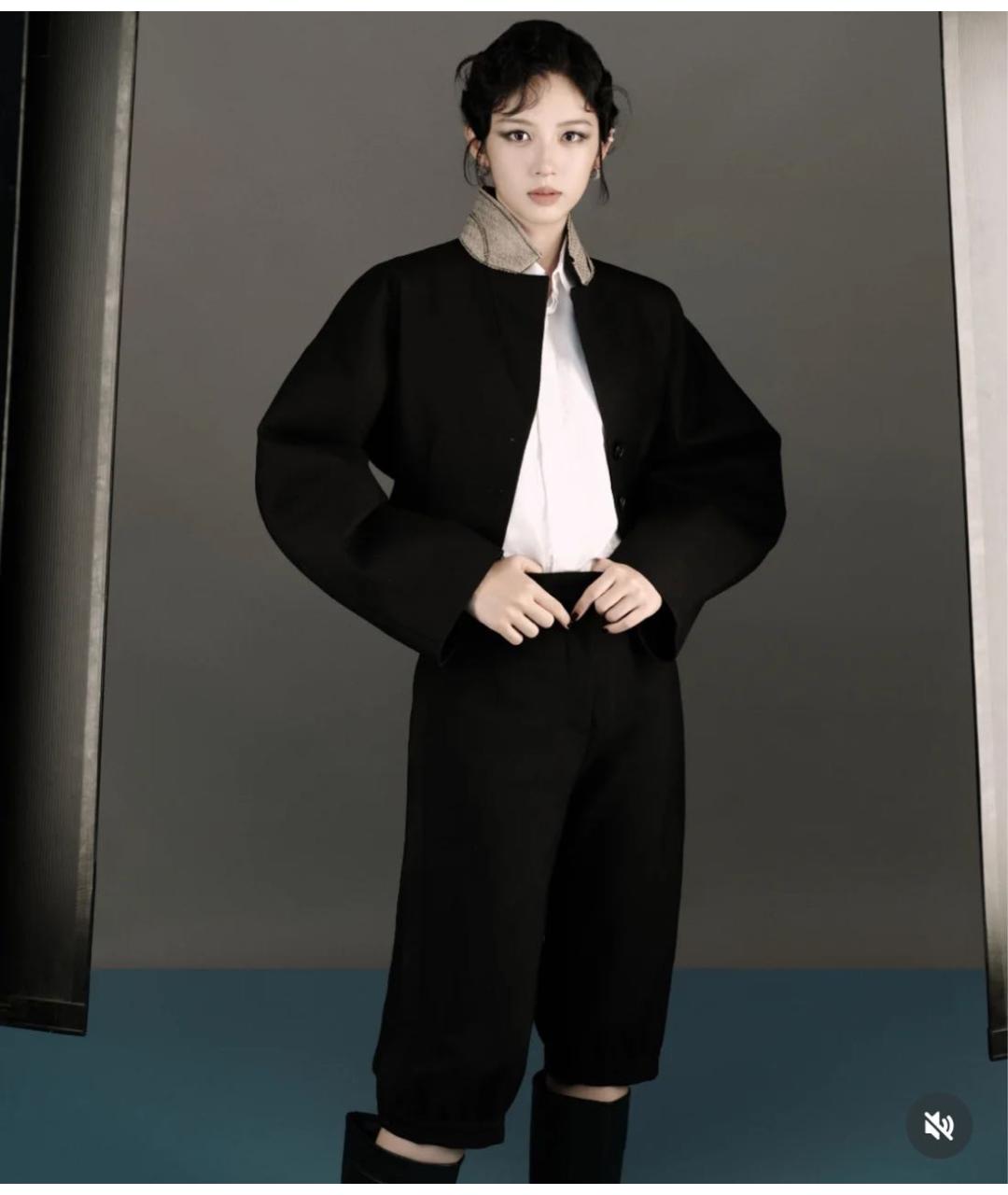 CHRISTIAN DIOR Черный шерстяной жакет/пиджак, фото 7