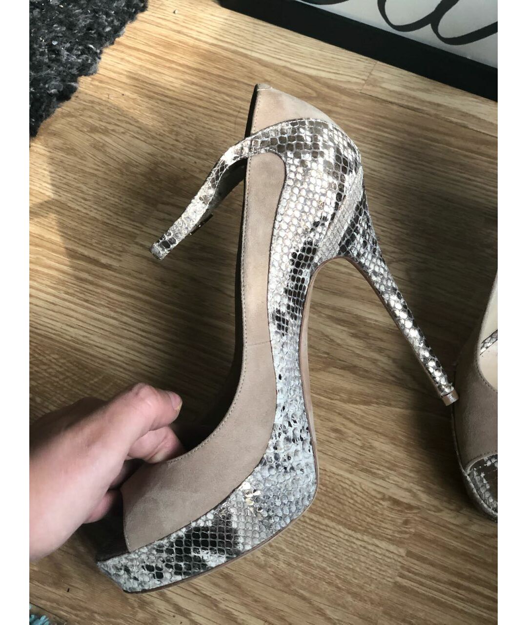 JIMMY CHOO Бежевые кожаные туфли, фото 3
