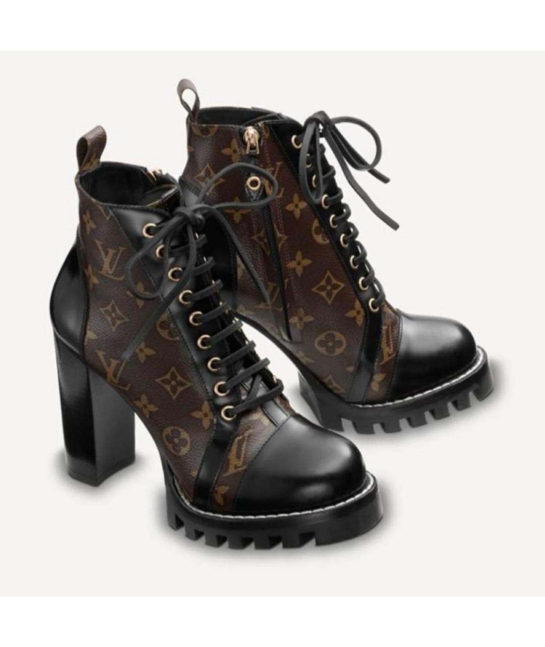 LOUIS VUITTON Коричневые ботильоны, фото 3