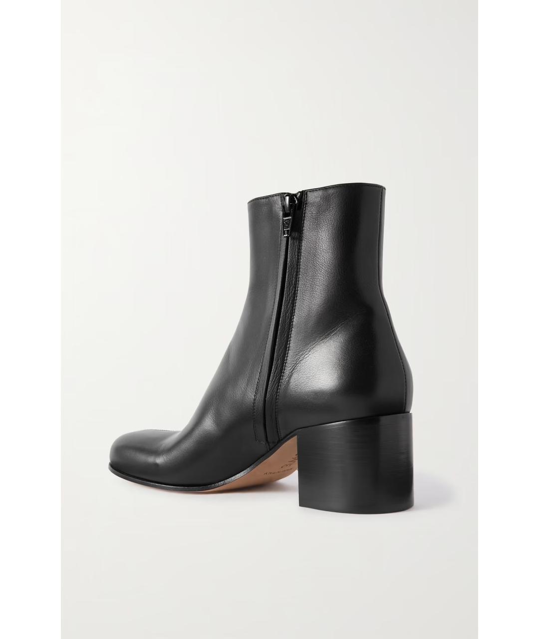 LOEWE Черные кожаные ботильоны, фото 3