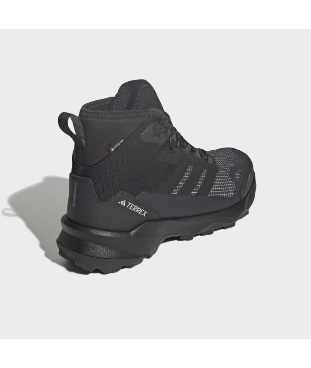 ADIDAS Черные текстильные высокие кроссовки / кеды, фото 5