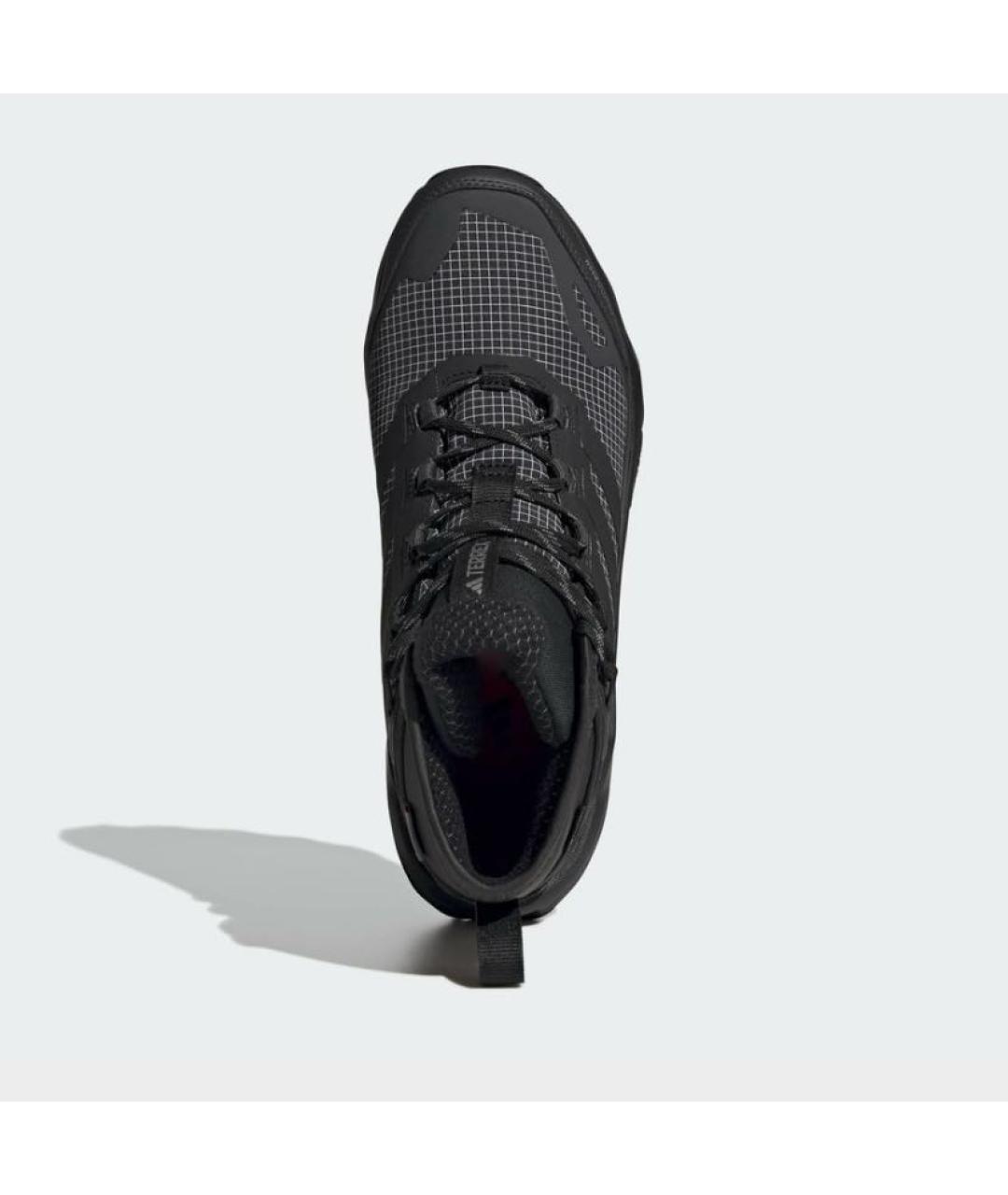 ADIDAS Черные текстильные высокие кроссовки / кеды, фото 2