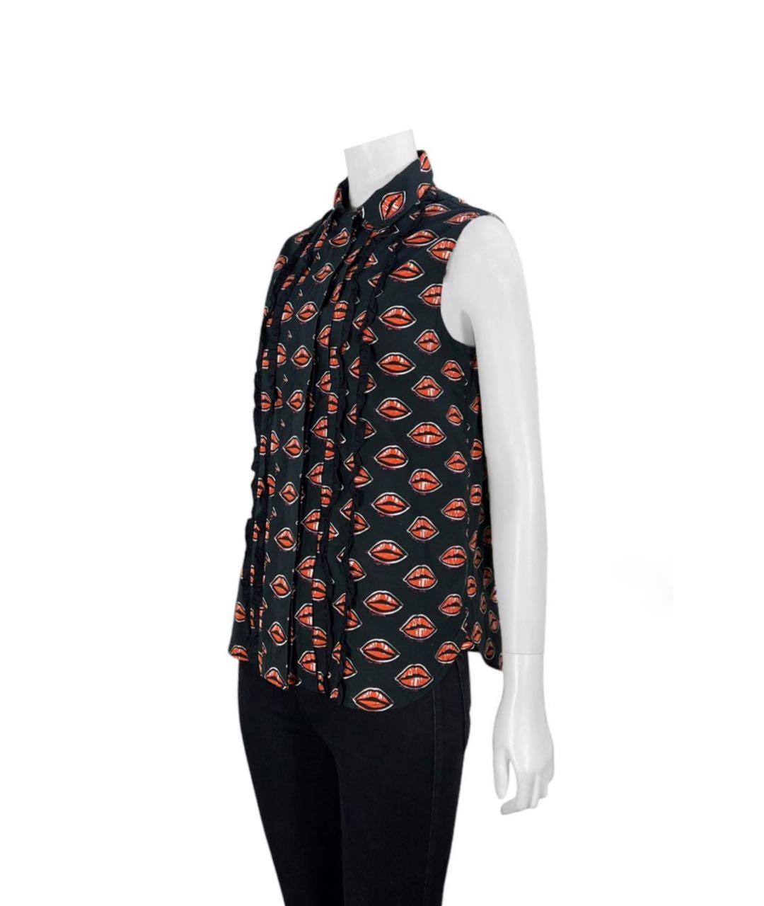 PRADA Черная хлопковая блузы, фото 7