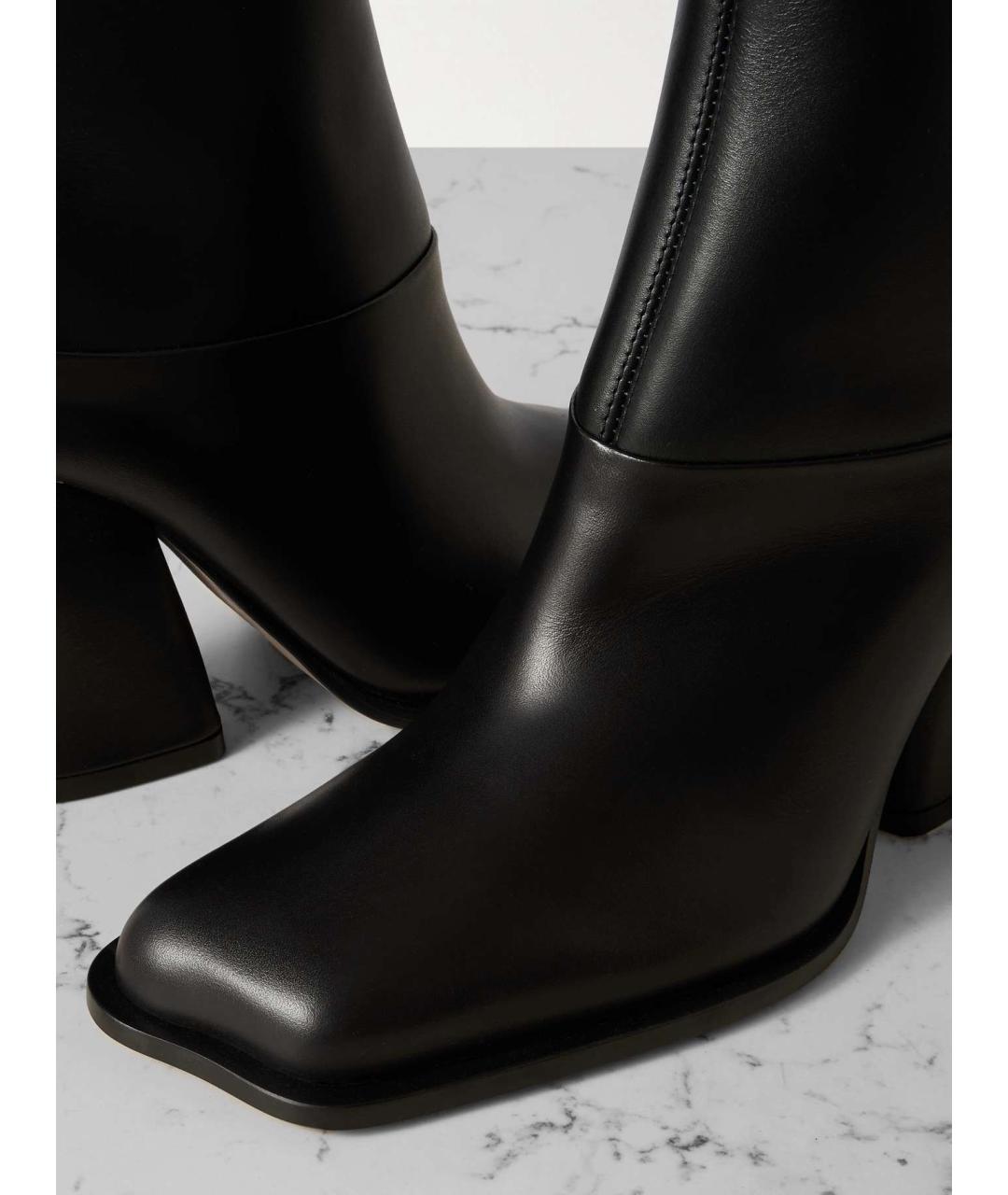 LOEWE Черные кожаные ботильоны, фото 3