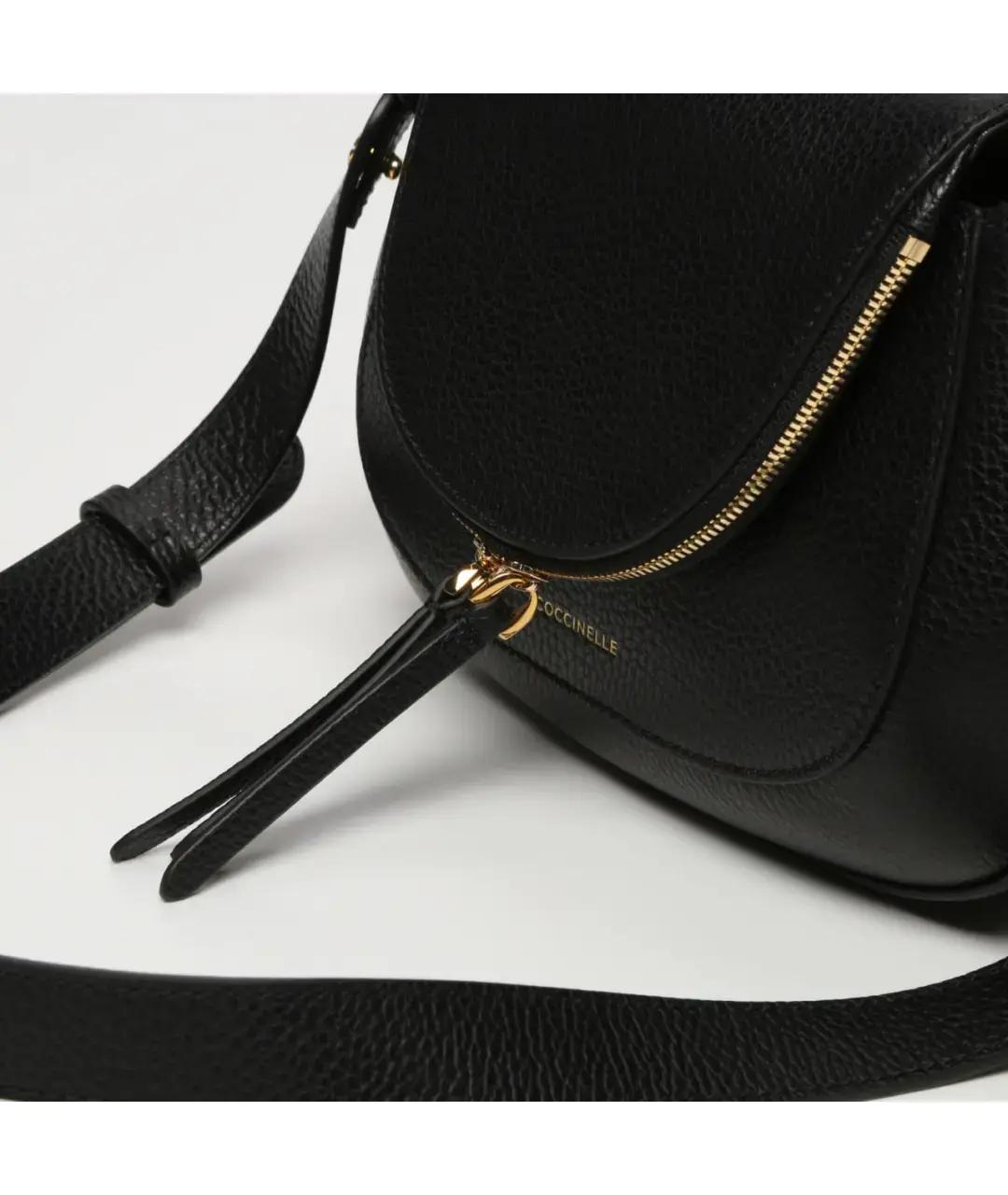 COCCINELLE Черная кожаная сумка через плечо, фото 3