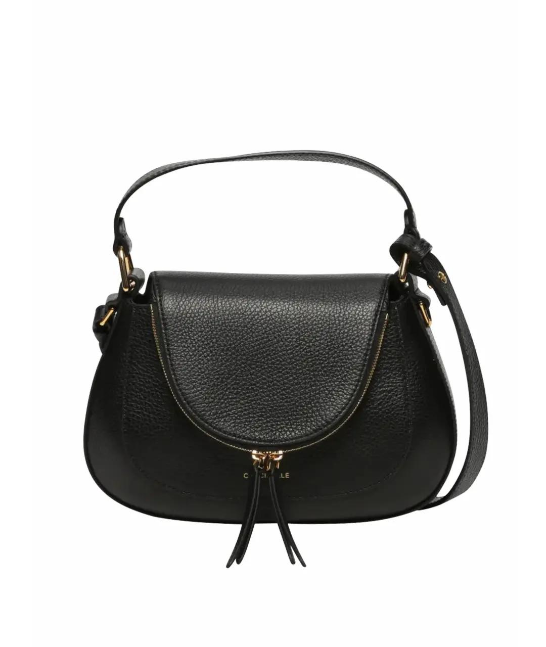 COCCINELLE Черная кожаная сумка через плечо, фото 1