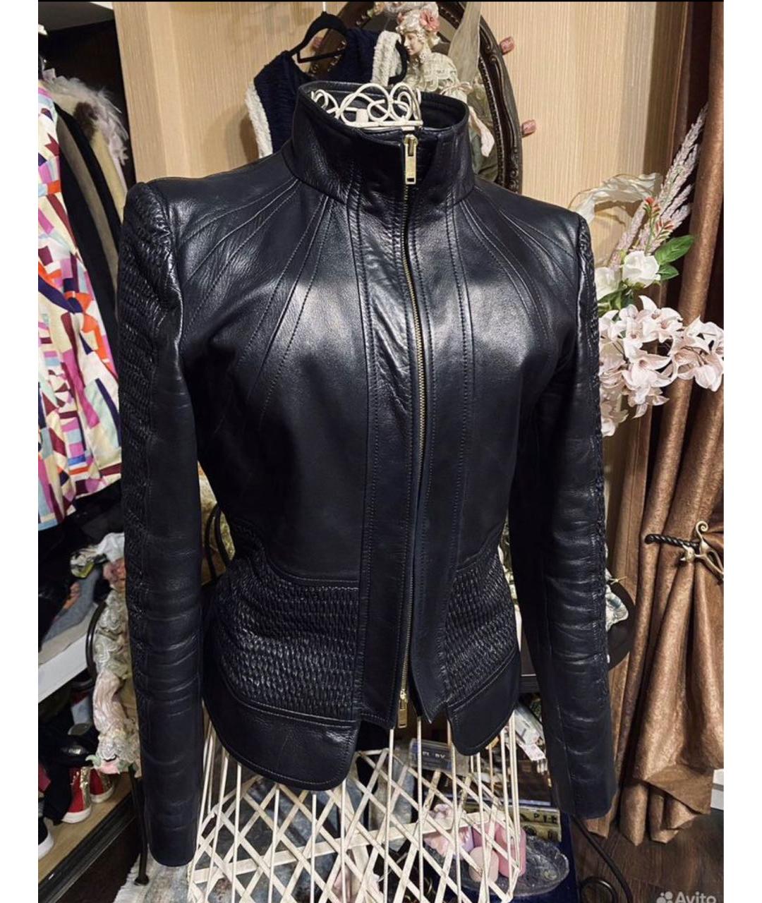 GUCCI Черный кожаный костюм с юбками, фото 8