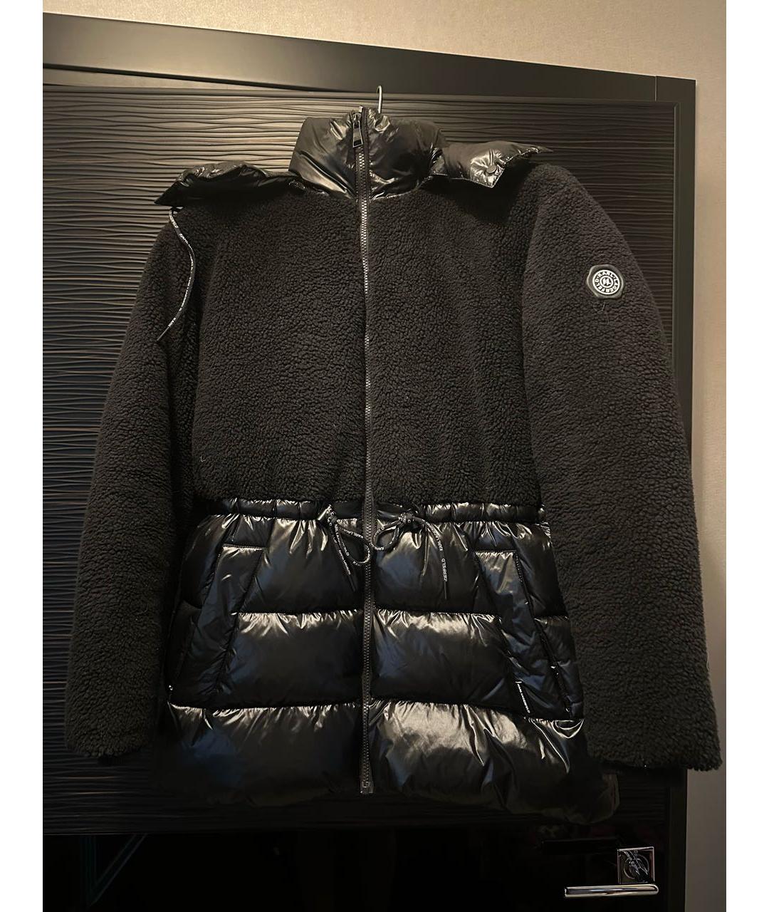 KARL LAGERFELD Черный пуховик, фото 5
