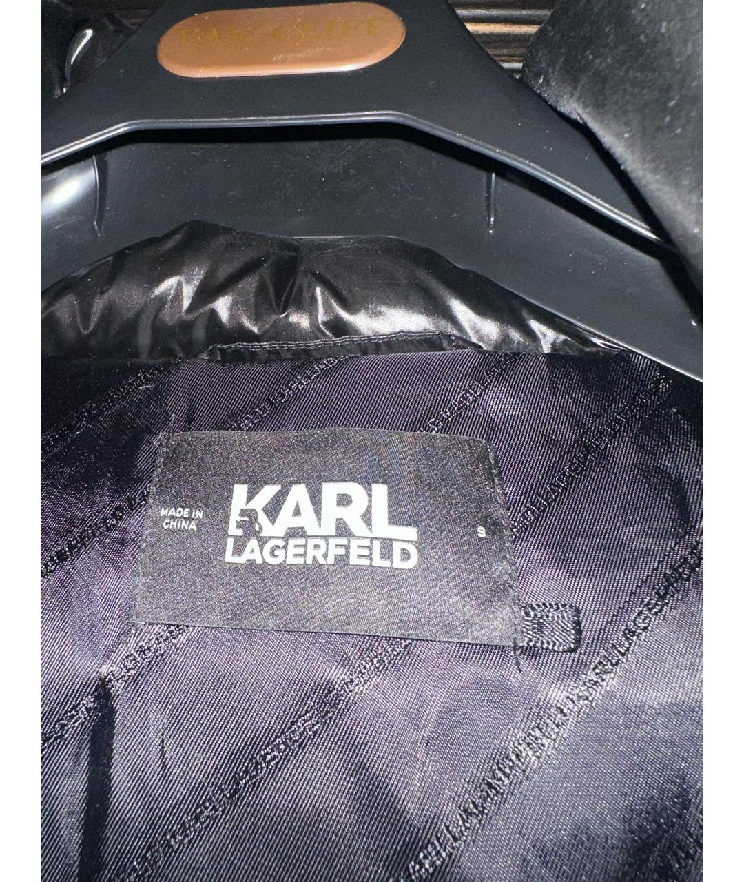 KARL LAGERFELD Черный пуховик, фото 4