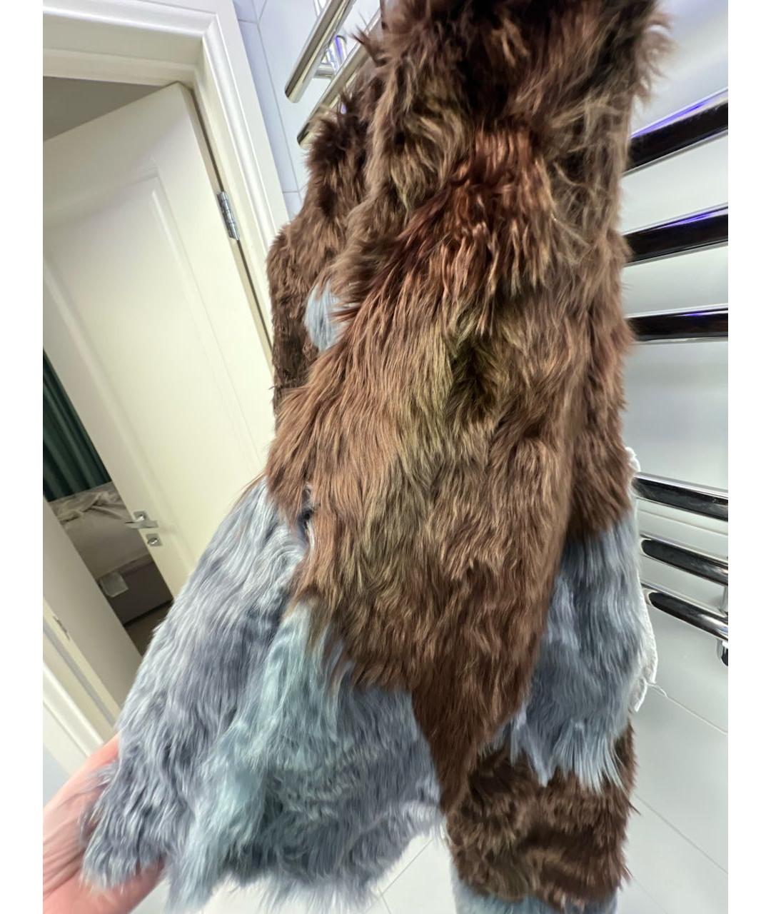 DOLCE&GABBANA Коричневая меховая шуба, фото 7