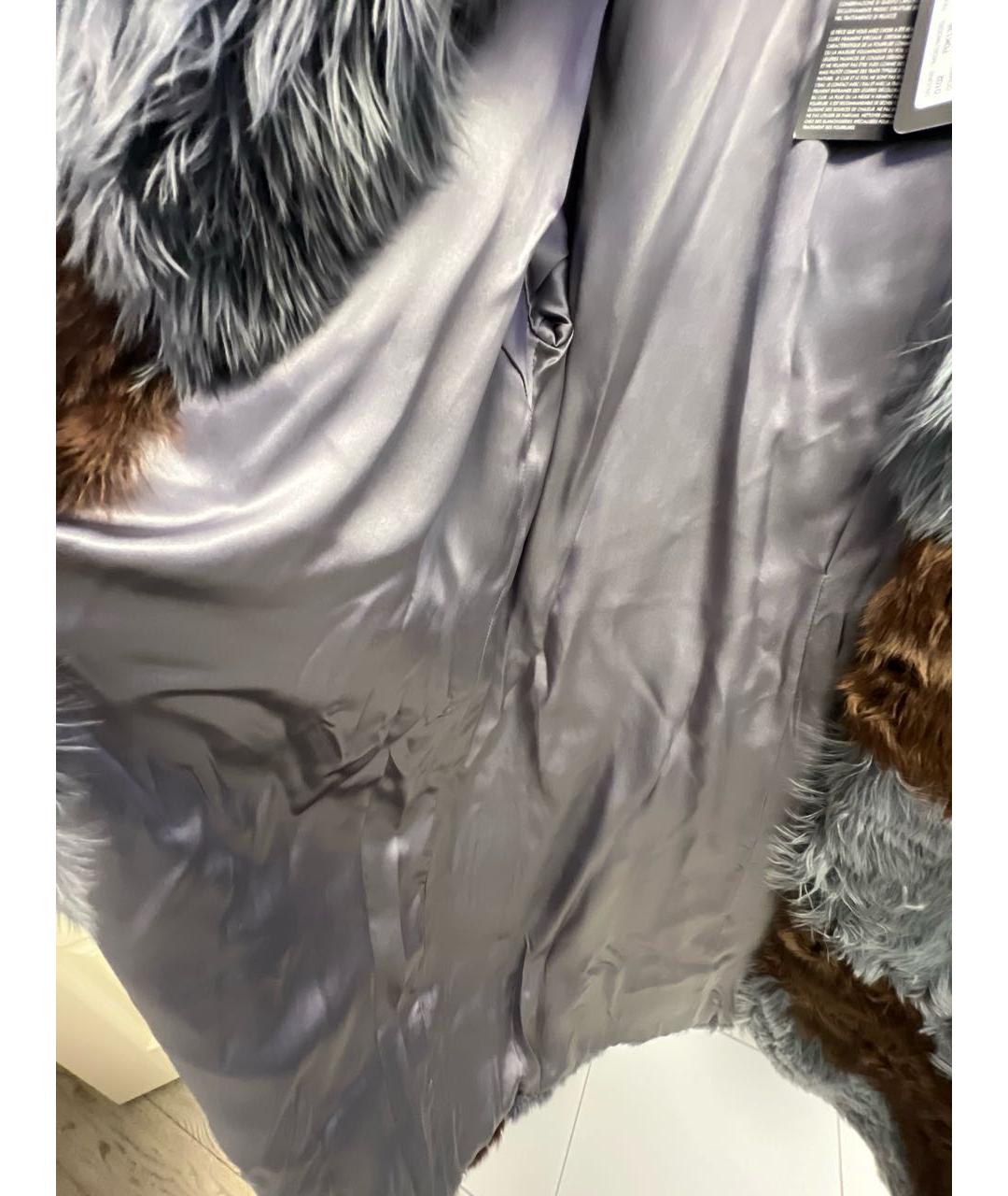 DOLCE&GABBANA Коричневая меховая шуба, фото 5