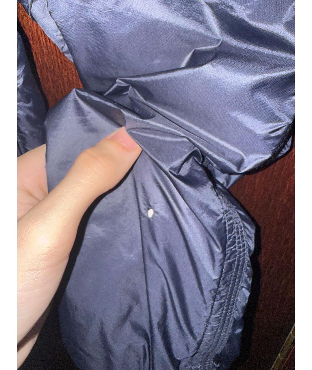 STONE ISLAND Темно-синяя полиэстеровая куртка, фото 6