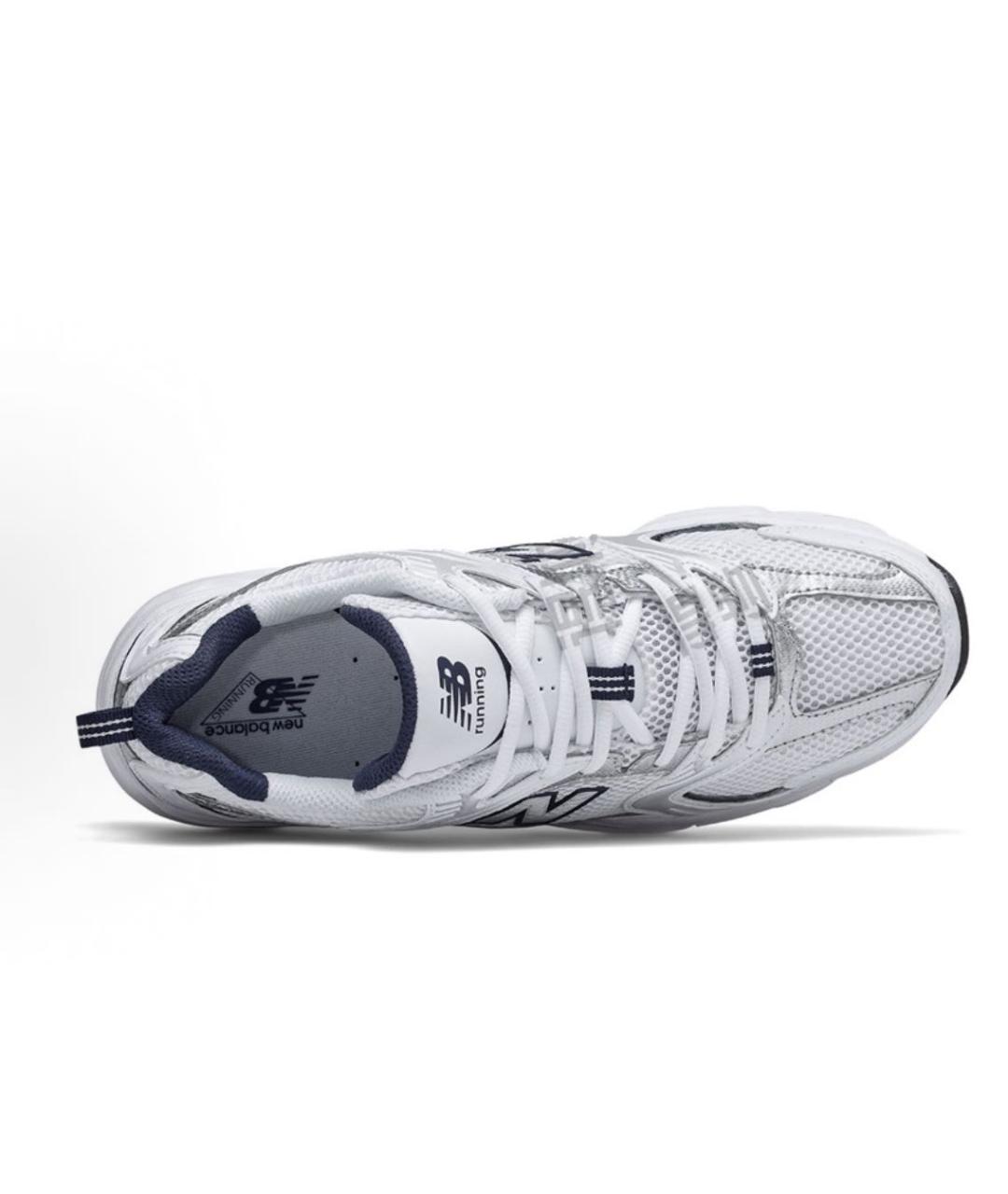 NEW BALANCE Белые текстильные низкие кроссовки / кеды, фото 3