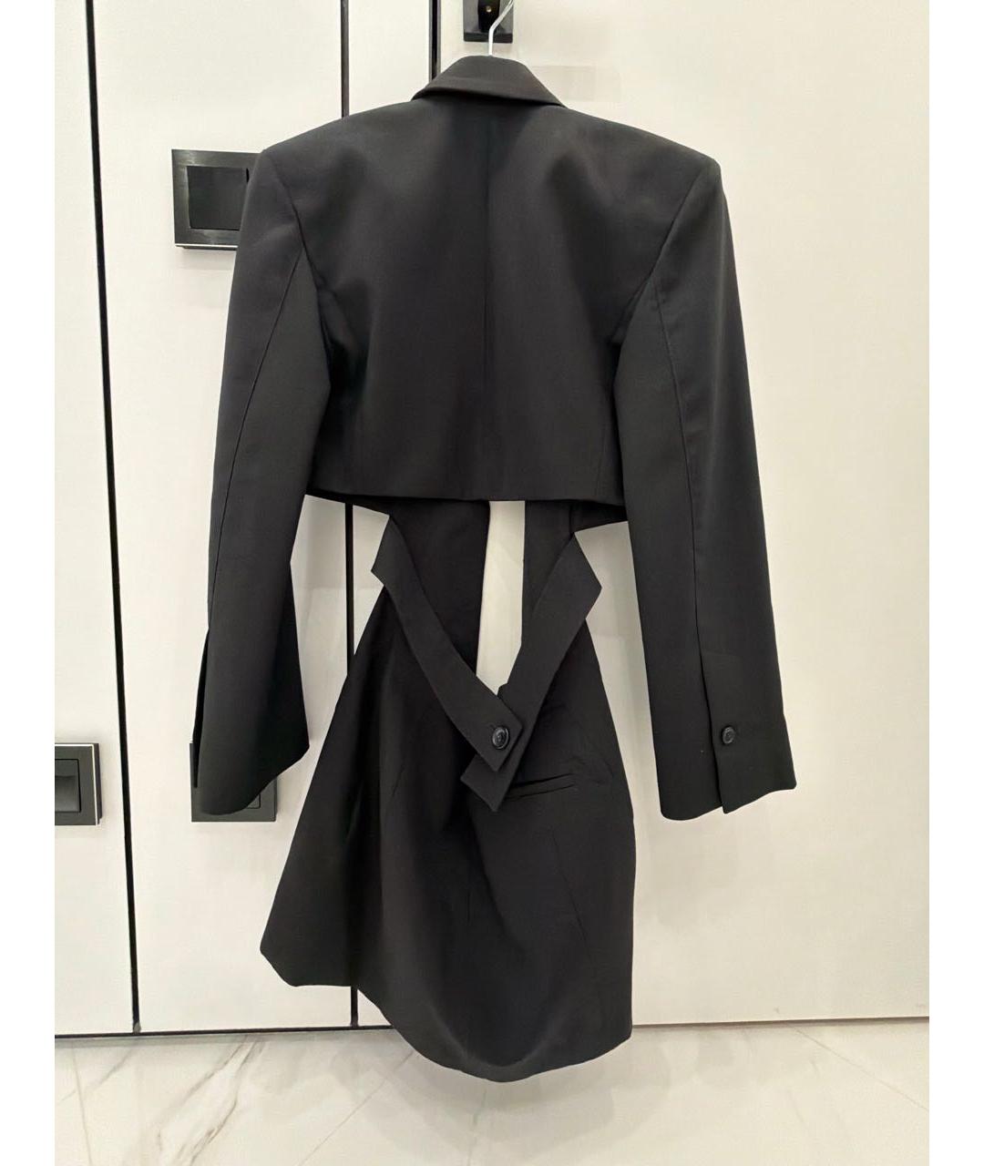 JACQUEMUS Черное хлопко-эластановое платье, фото 2