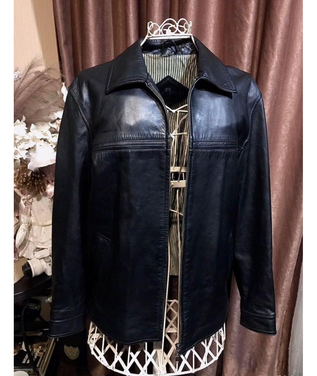 BALENCIAGA Черная кожаная куртка, фото 9