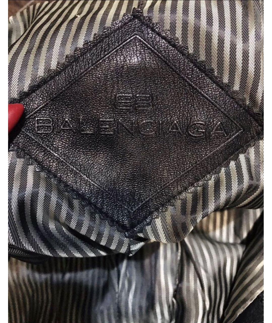 BALENCIAGA Черная кожаная куртка, фото 3