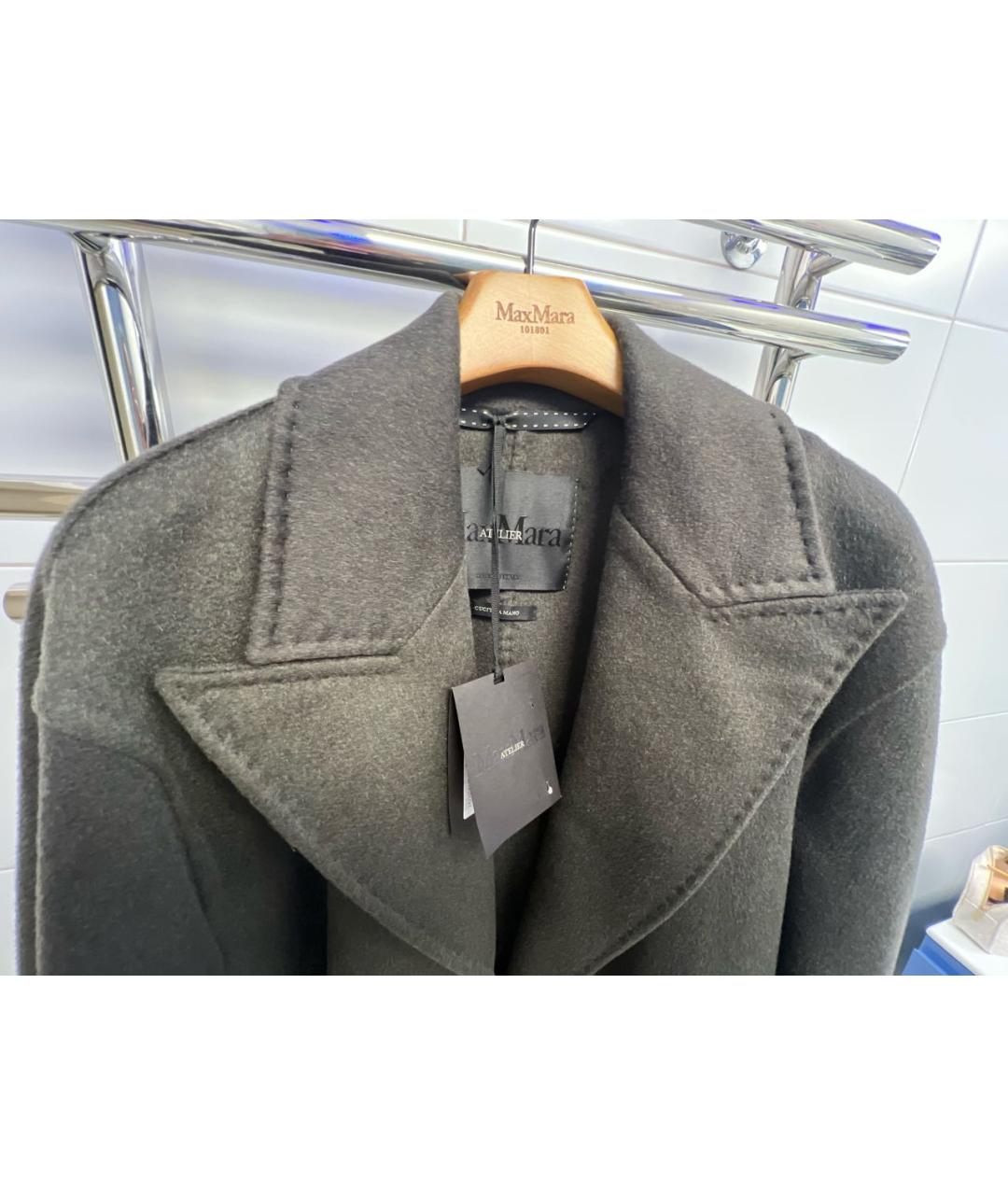 MAX MARA Хаки кашемировое пальто, фото 3