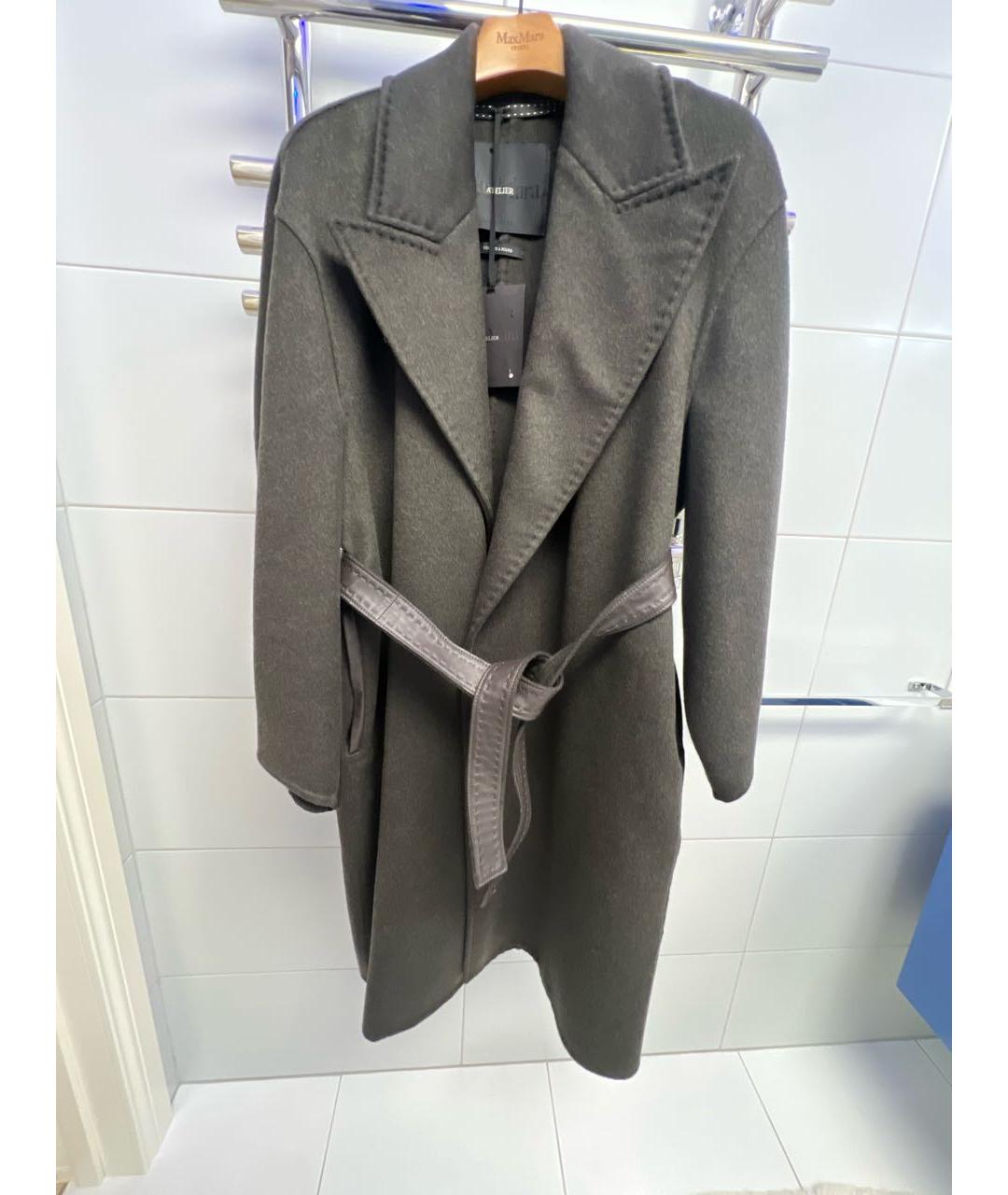 MAX MARA Хаки кашемировое пальто, фото 7