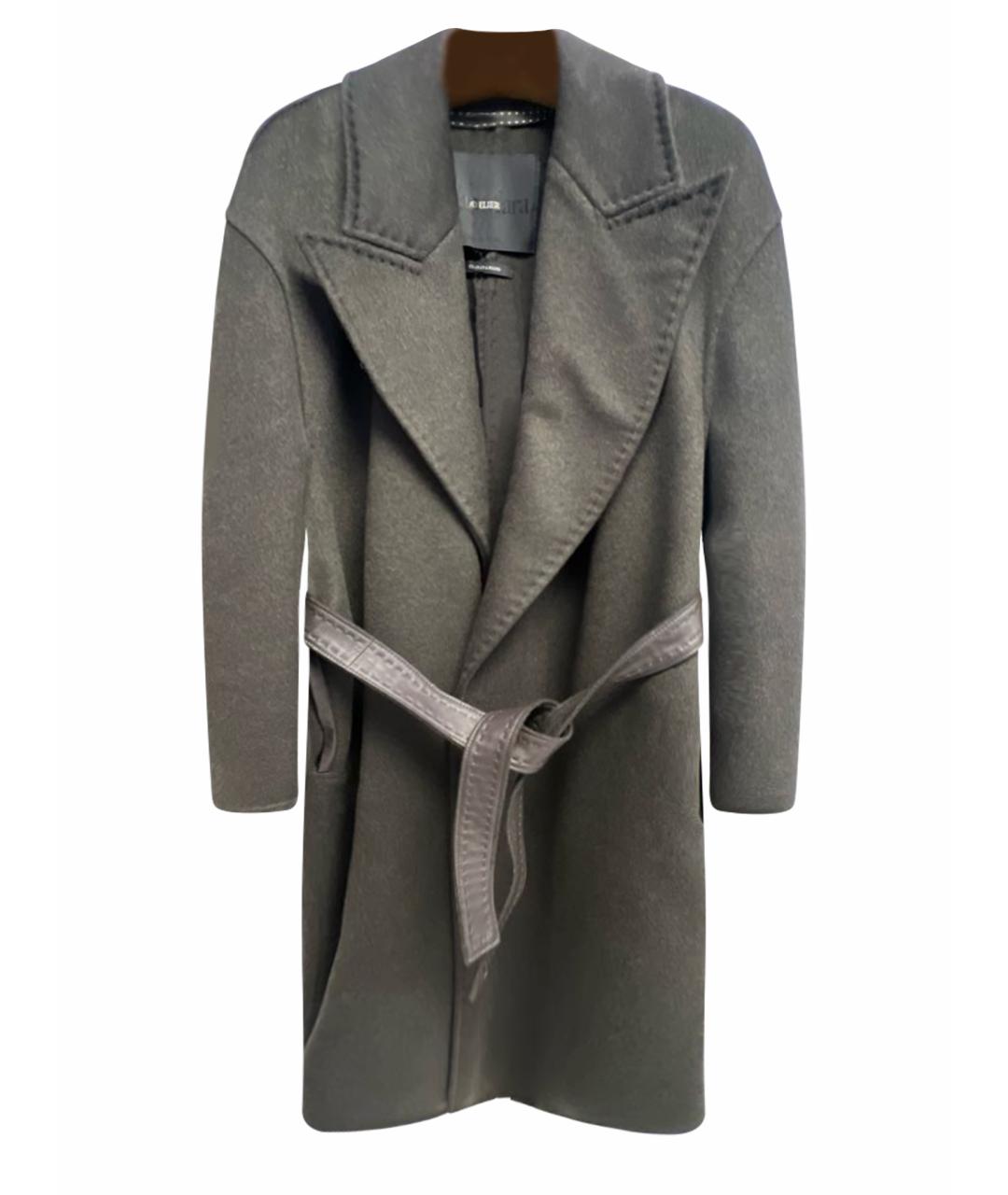 MAX MARA Хаки кашемировое пальто, фото 1